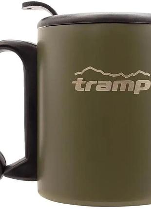 Термокружка с поилкой и защёлкой tramp тrc-020 350мл olive