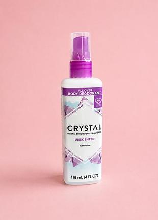 Дезодорант-спрей для тела crystal body deodorant минеральный без запаха 118 мл