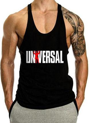Майка чоловіча спортивна "universal" oversize чорна l