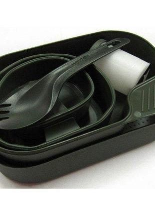 Набор посуды wildo camp-a-box complete olive green