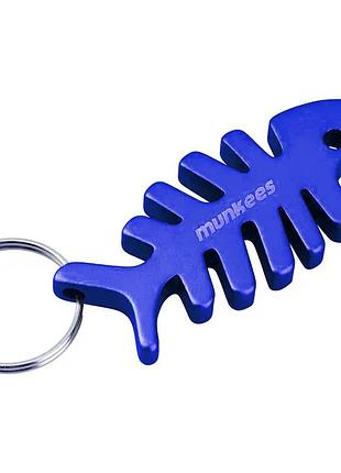 Брелок-открывашка munkees fish bone 3428 dark blue