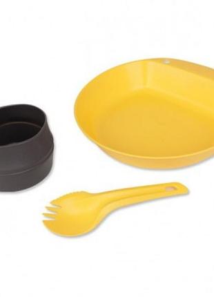 Набор посуды wildo pathfinder kit lemon/dark grey