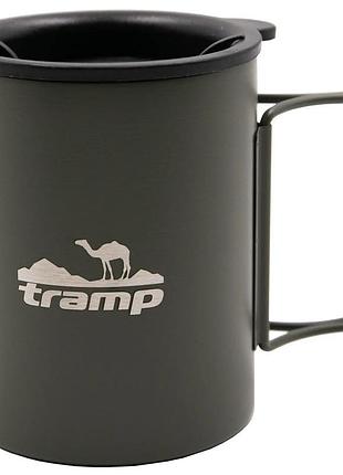 Термокружка tramp со складными ручками и поилкой trc-137 375 мл olive