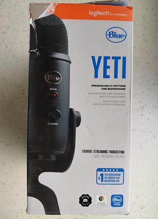 Мікрофон конденсаторний blue yeti black