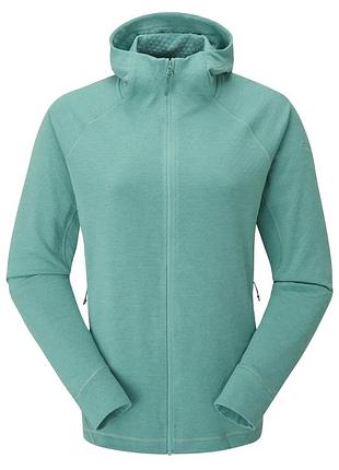 Куртка жіноча флісова rab women's nexus hoody glacier blue