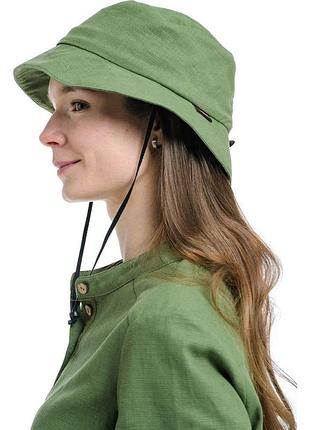 Шляпа turbat savana hemp bronze green