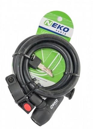 Замок neko nk-576 спираль силикон 15*1000мм