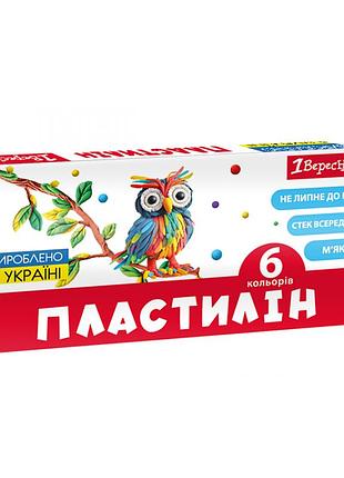 Пластилін 1 вересня classic 540653 6 кольорів 120 г 5031313
