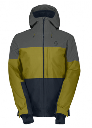 Куртка горнолыжная мужская scott ultimate dryo 10 shadow grey/meadow green
