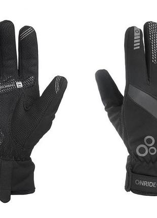 Рукавички велосипедні зимові onride ardor black