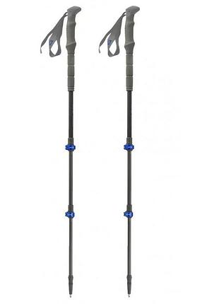 Треккинговые палки pinguin carbon fl foam carbon/blue