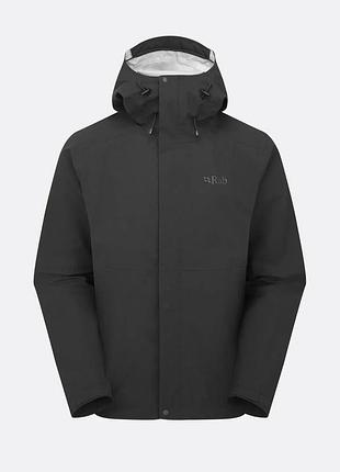 Мембранна куртка чоловіча rab firewall jkt qwi-08 black