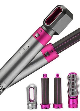 Повітряний мультистайлер hot air styler 5 в 1 1000 вт з 5 насадками для сушіння, випрямлення, об’єму та локонів