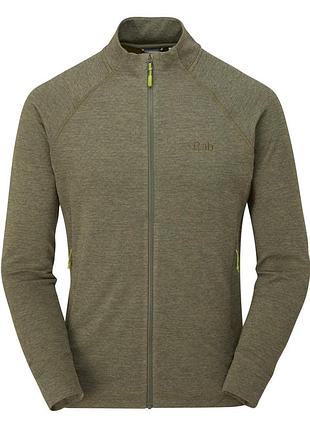 Кофта флісова чоловіча rab nexus jacket light khaki