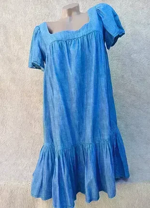 Джинсовое платье от zara,р46🌺🌺🌺 2