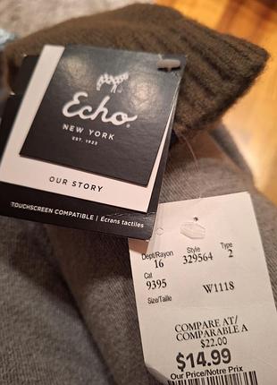 Жіночі рукавички echo new york з сенсорними кінчиками пальців. нові 3