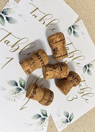Номерки на столи 1–5 / table numbers / декор 4