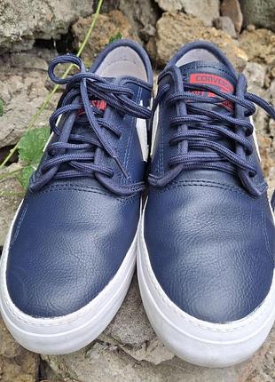 Кожаные кеды converse.