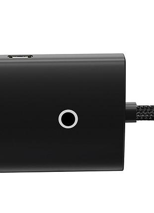 Usb-хаб baseus lite series 4-port type-c hub adapter (type-c to usb 3.0*4) 25cm - black 6