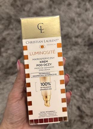 Christian laurent luminosité мікросферичний крем під очі проти ознак утоми  та темних кіл