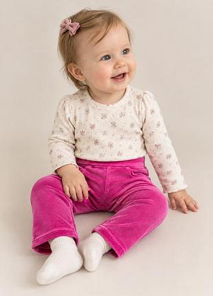 Нові вельветові легінси jojo maman bébé (розмір 68-74 / 6-9 міс)