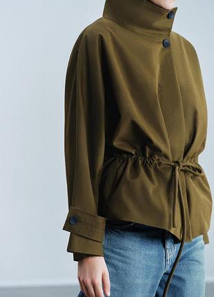 Тренч жіночий хакі zara new