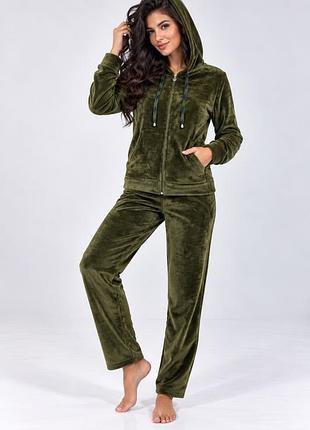 Теплая женская пижама. 5