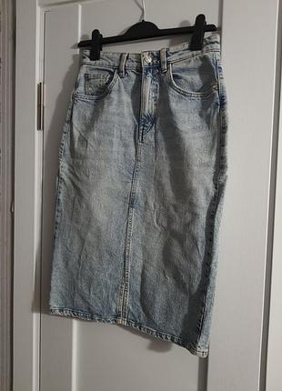 Юбка джинсова zara