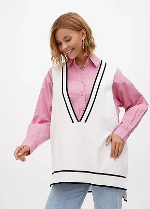 Білий жилет stradivarius жилетка безрукавка