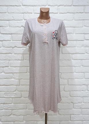 Ночная рубашка 2xl, 4xl, ночнушка, ночная рубашка в полоску турция
