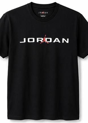 Мужская футболка nike jordan air черная l ib7353-010 original usa 100% хлопок