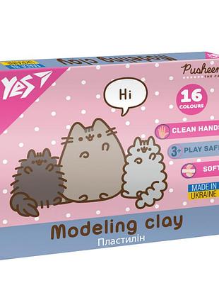 Пластилин yes pusheen 540694 16 цветов 320 г 5031314
