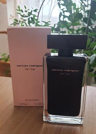 Narciso rodriguez for her 100 мл, туалетна вода, оригінал, повни флакон