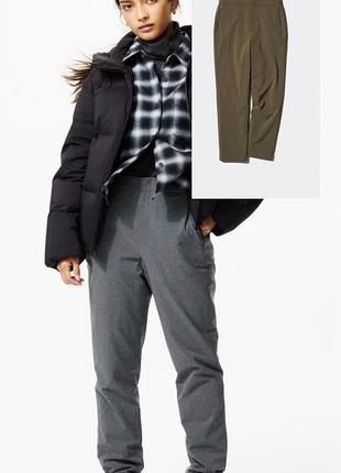 Брюки бренда heattech easy trousers в цвете 57 olive (оливковый/хаки)