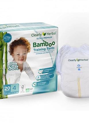 Подгузники clearly herbal bamboo, размер 4 20 шт. (1124) 9-15кг