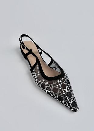 Туфли слингбеки женские christian dior j'adior slingback heels