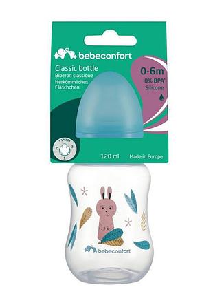 Бутылочка для кормления bebe confort pp с силиконовой соской, 120 мл, 0-6 мес (little buddies)