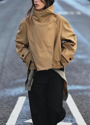 Тренч жіночий коричневий zara new
