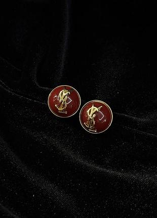Вінтажні сережки ysl