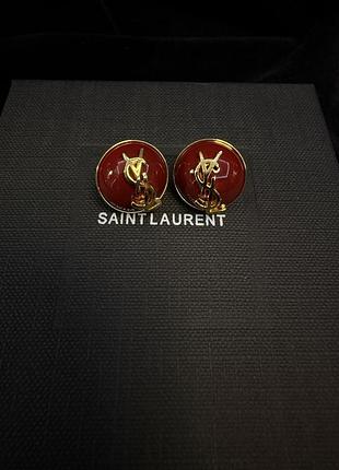 Вінтажні сережки ysl 2