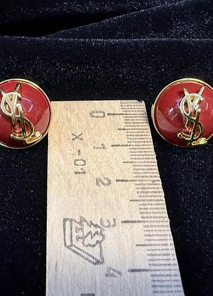 Вінтажні сережки ysl 3