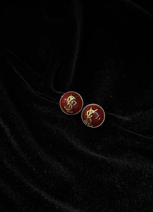 Вінтажні сережки ysl 4