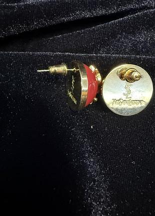 Вінтажні сережки ysl 5