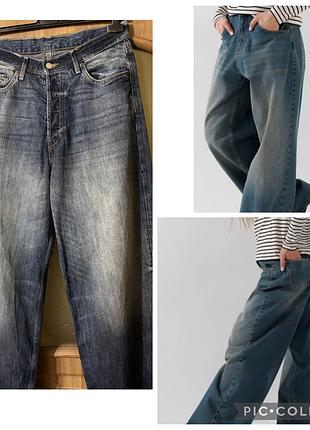 Джинсові брюки широкі сучасні weekday/h&m