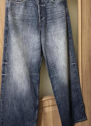 Джинсові брюки широкі сучасні weekday/h&m 4