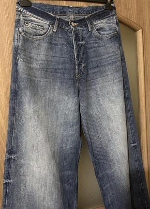 Джинсові брюки широкі сучасні weekday/h&m 3