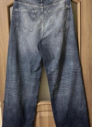 Джинсові брюки широкі сучасні weekday/h&m 7