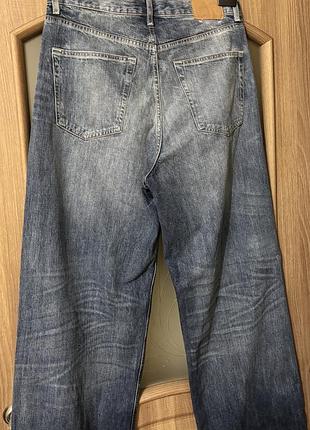 Джинсові брюки широкі сучасні weekday/h&m 6