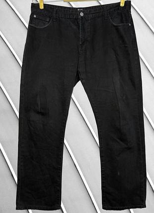 Мужские черные джинсы be very w38 l30 xxl 3xl 54 56 би вер прямые базовые черные джинсы прямого кроя рост 170-178 см be very w38 56
