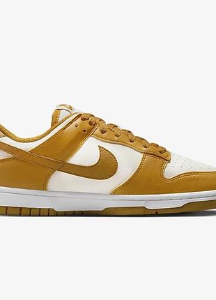 Жіночі , чоловічі кросівки nike dunk low коричневі/білі.розмір:42(26,5см).матеріал; шкіра